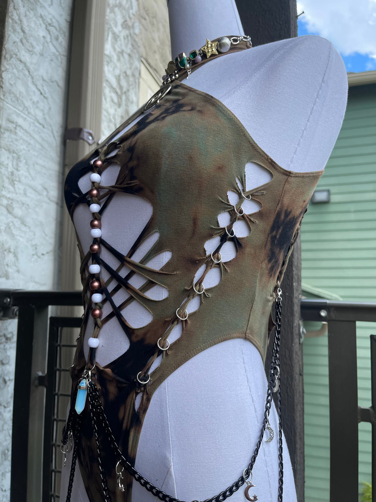 L/XL Seaweed Reverse Tie Dye Bodysuit 𝐐𝐮𝐢𝐜𝐤 𝐬𝐡𝐢𝐩 𝐰𝐢𝐭𝐡𝐢𝐧 5 𝐝𝐚𝐲𝐬