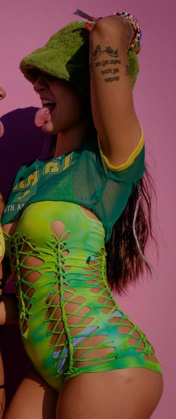 Nereids Glow Tie Dye Romper (ᴍᴀᴅᴇ ᴛᴏ ᴏʀᴅᴇʀ)