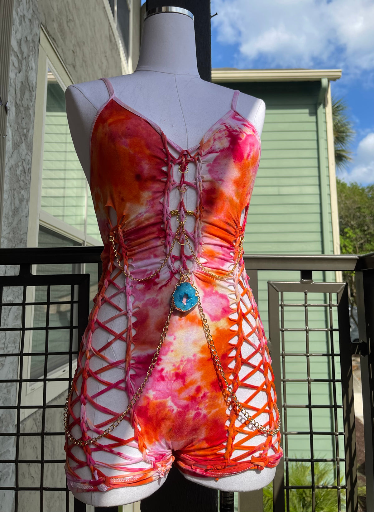 Sirens Treasure Tie Dye Romper (ᴍᴀᴅᴇ ᴛᴏ ᴏʀᴅᴇʀ)