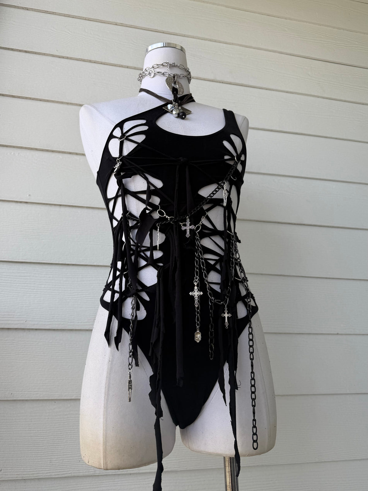XS/S Unholy Ritual Bodysuit 𝐒𝐡𝐢𝐩𝐬 𝐍𝐞𝐱𝐭 𝐁𝐮𝐬𝐢𝐧𝐞𝐬𝐬 𝐃𝐚𝐲